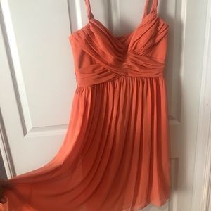 Chiffon dress with Greek style straps.